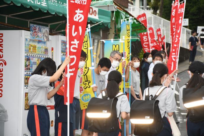写真：土岐市あいさつデー