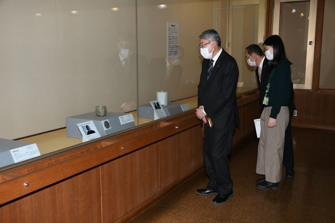 写真:企画展訪問の様子