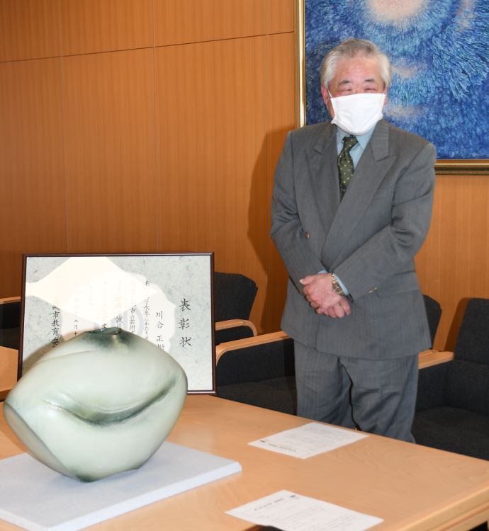 写真:二宮文化賞受賞の川合正樹さん1
