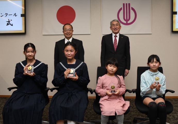 写真:土岐市朗読コンクール 記念撮影