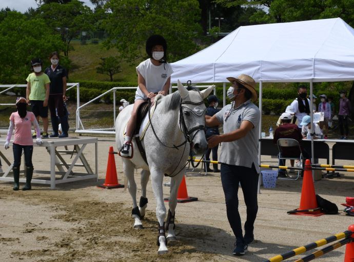 写真:スポーツフェスティバル 乗馬の様子