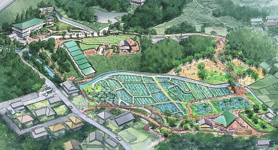 イラスト:織部の里公園 鳥瞰図