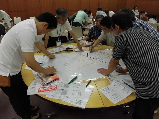 写真:災害図上訓練(DIG)2