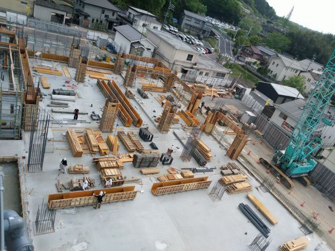 写真:新庁舎進捗状況 平成30年4月2