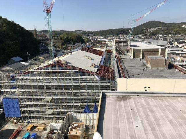 写真:新庁舎進捗状況 平成30年10月 1