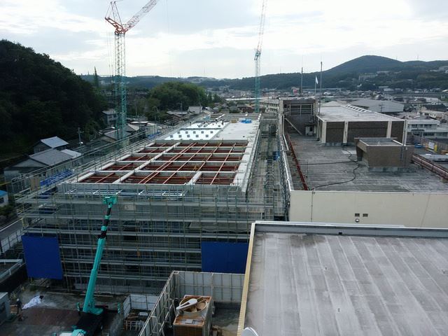 写真:新庁舎進捗状況 平成30年9月 1