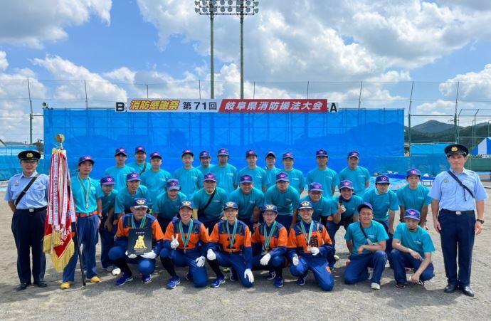 写真:下石分団の集合写真