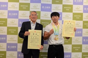 写真:インターハイ優勝報告 吉村さん