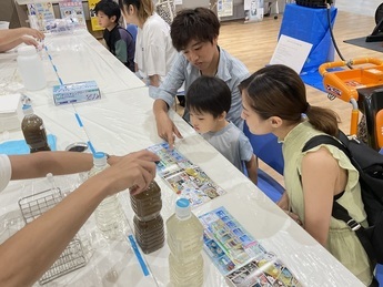 写真:水の実験