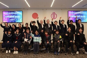 写真:選手団