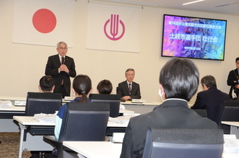 写真:壮行会