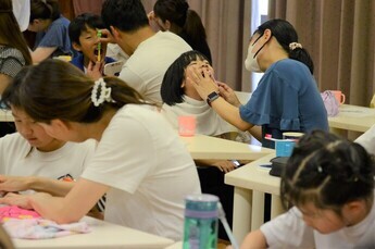 写真:親子歯磨き教室